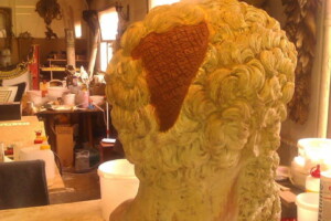 Hercule's head restoration - terra cota