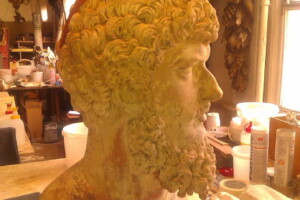Hercule's head restoration - terra cota